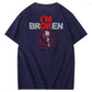 I'm Broken Skull Smile Pattern 100% Cotton T-Shirt