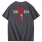 I'm Broken Skull Smile Pattern 100% Cotton T-Shirt
